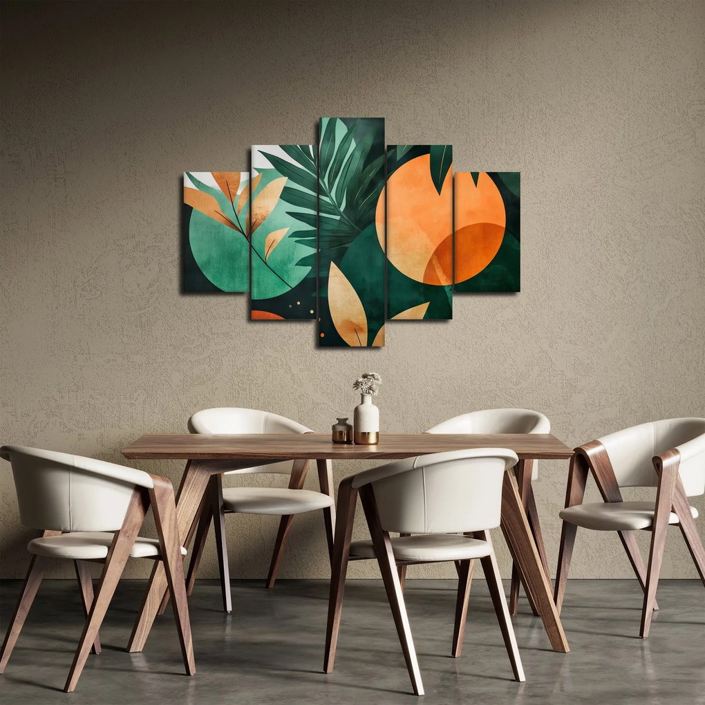 Tablou - Motive naturale geometrice (150x105 cm)