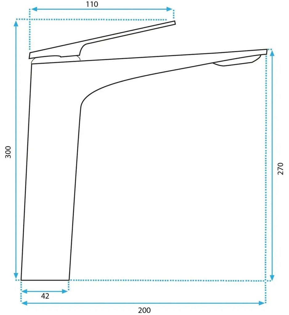 Rea Avalon baterie lavoar stativ cupru REA-B0493