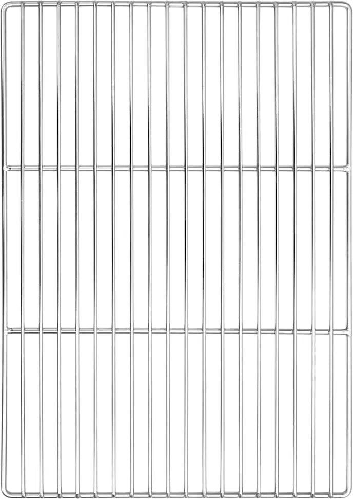 vidaXL Grătar Argintiu 50 x 35 cm Oţel inoxidabil