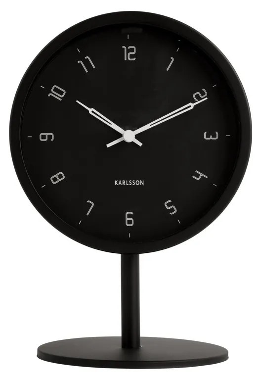 Karlsson 5951BK ceas de masă de design 23 cm, negru