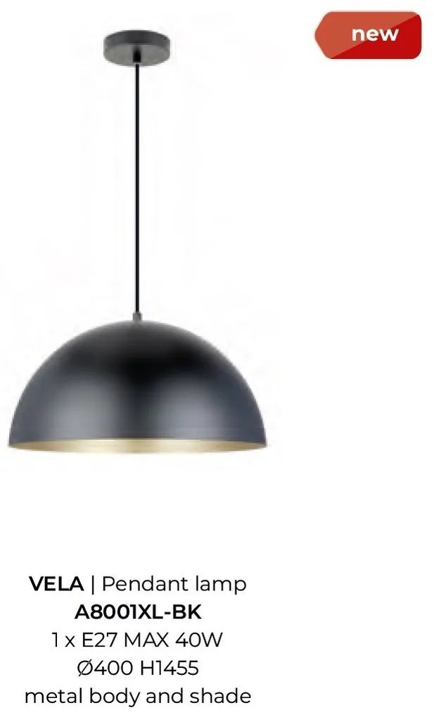Lustra / Pendul metalic design modern VELA