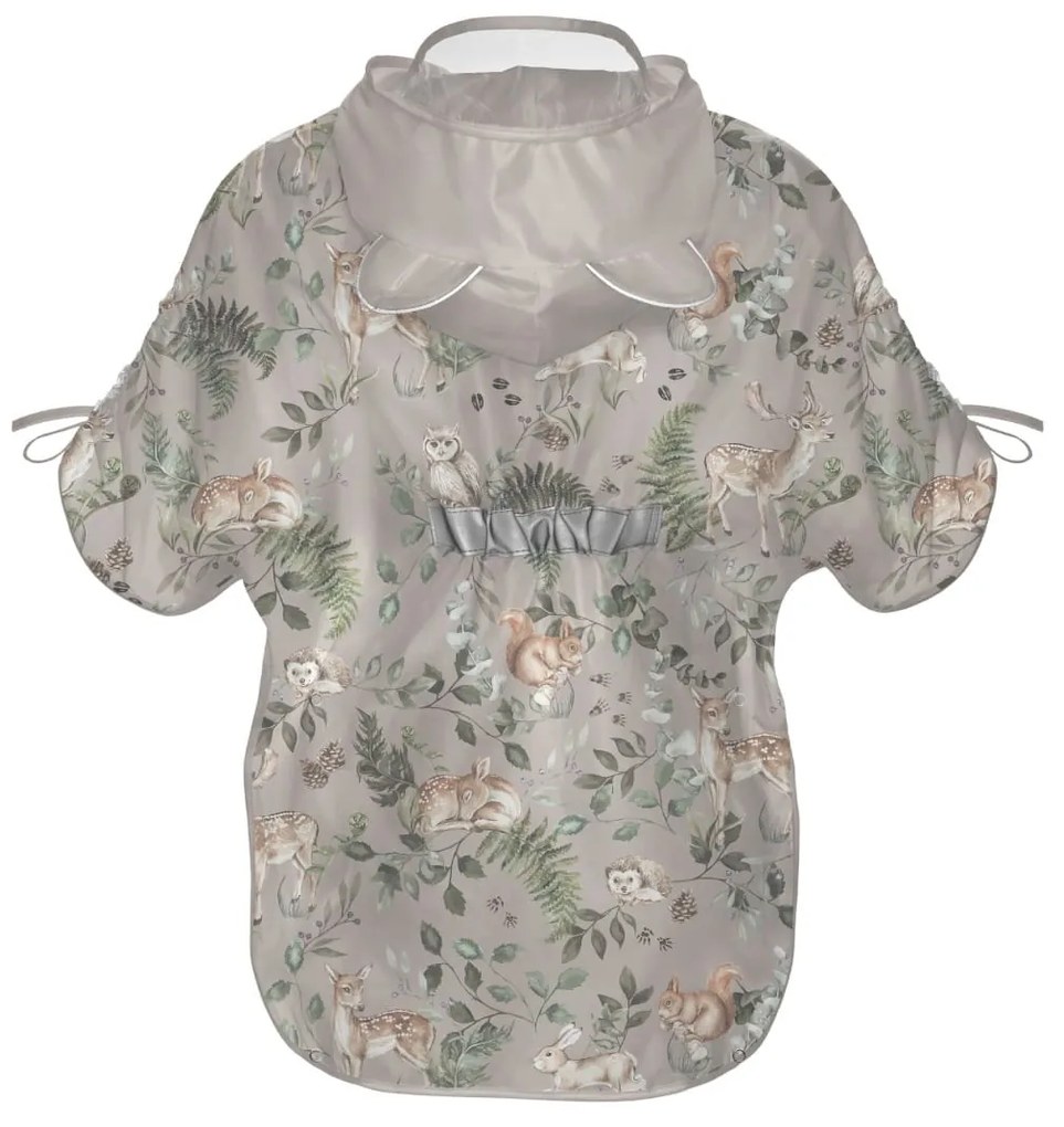 Pelerina de Ploaie pentru Copii, Poncho pentru ploaie 1,5-8 ani ,   Animals Garden Light