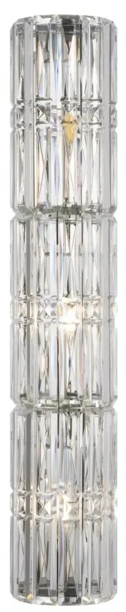 Aplica de perete design neoclasic Facet crom, 75cm