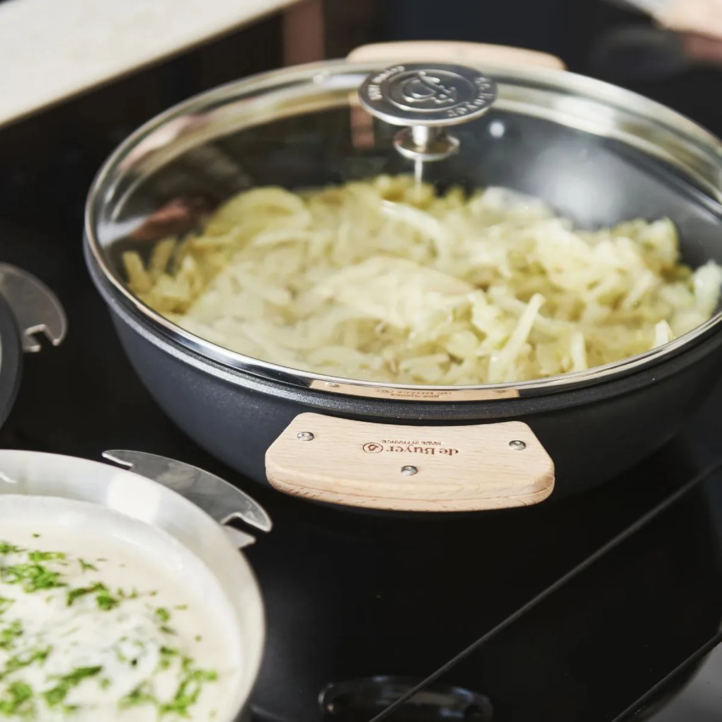 Pereche de mânere De Buyer 3660.02 LOQY detașabile , lemn