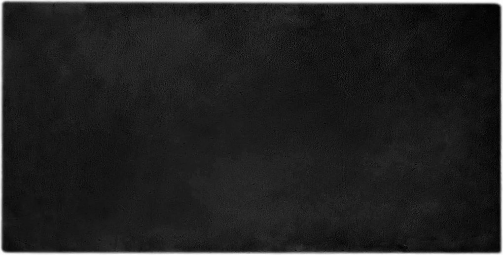 vidaXL Covor din de iepure sintetic antiderapant Olite Negru Poliester