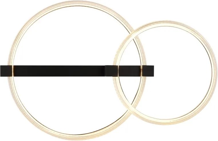 Plafoniera LED metal negru FLETCHER