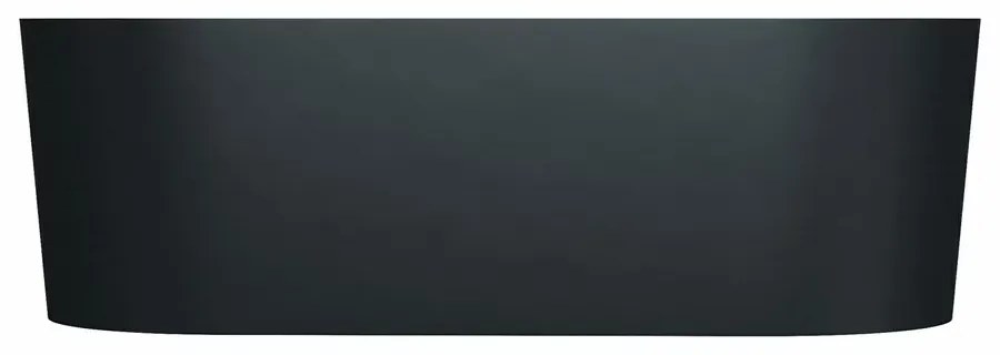 Cada freestanding compozit, negru mat, 180x76 cm, Foglia Terra Negru