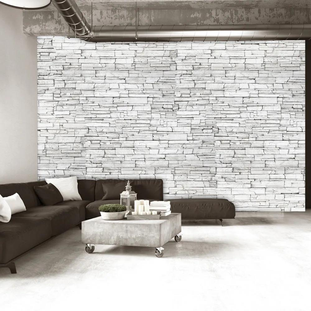 Fototapet Bimago - White Brick + Adeziv gratuit 400x280 cm