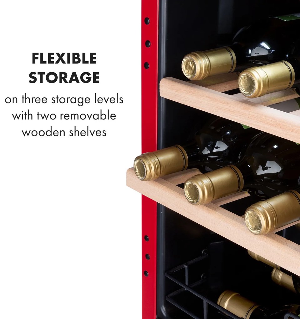 Vinetage 12, frigider pentru băuturi, frigider, 46 litri, 4-22°C, retro-design