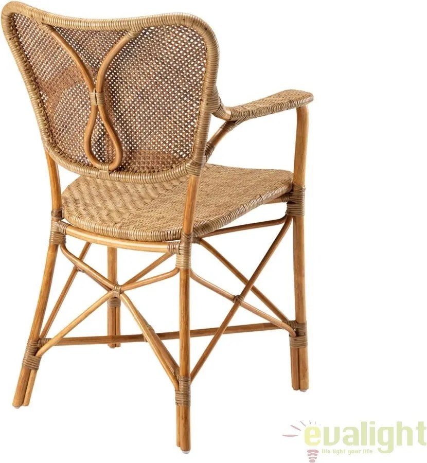 Scaun cu brate elegant din rattan, design LUX, Colony 110010 HZ