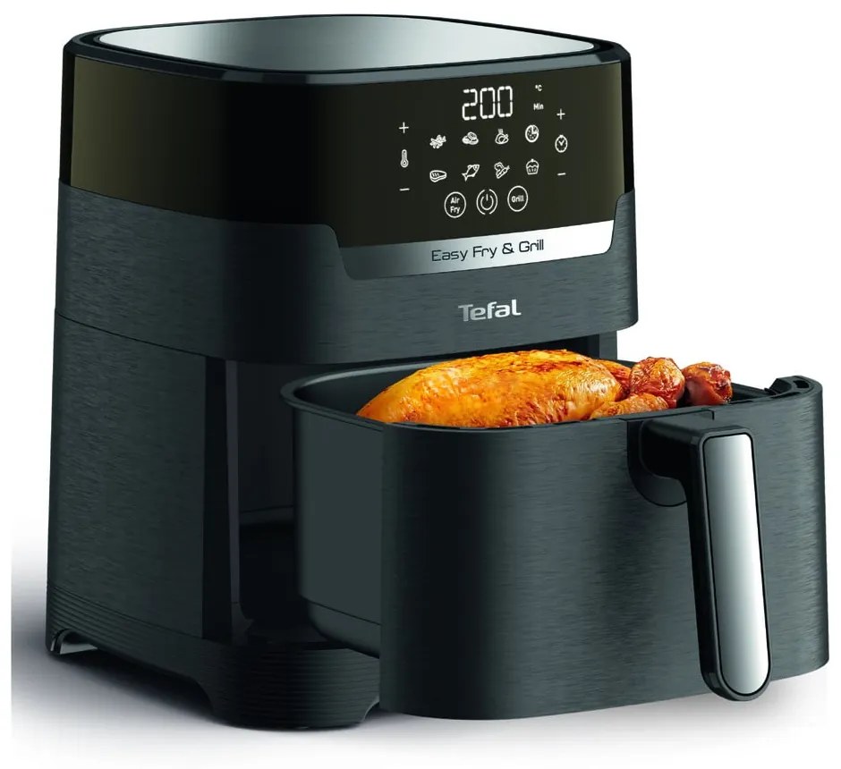 Air fryer negru Easy Fry &amp; Grill – Tefal