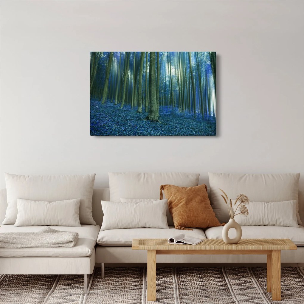 Tablou - Pădure albastră (90x60 cm)