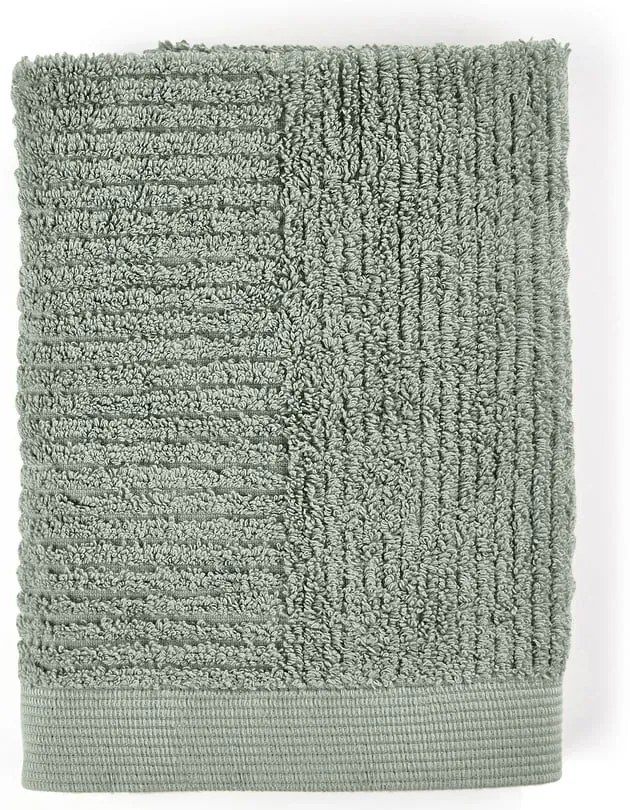 Prosop verde din bumbac din frotir 50x70 cm Classic – Zone