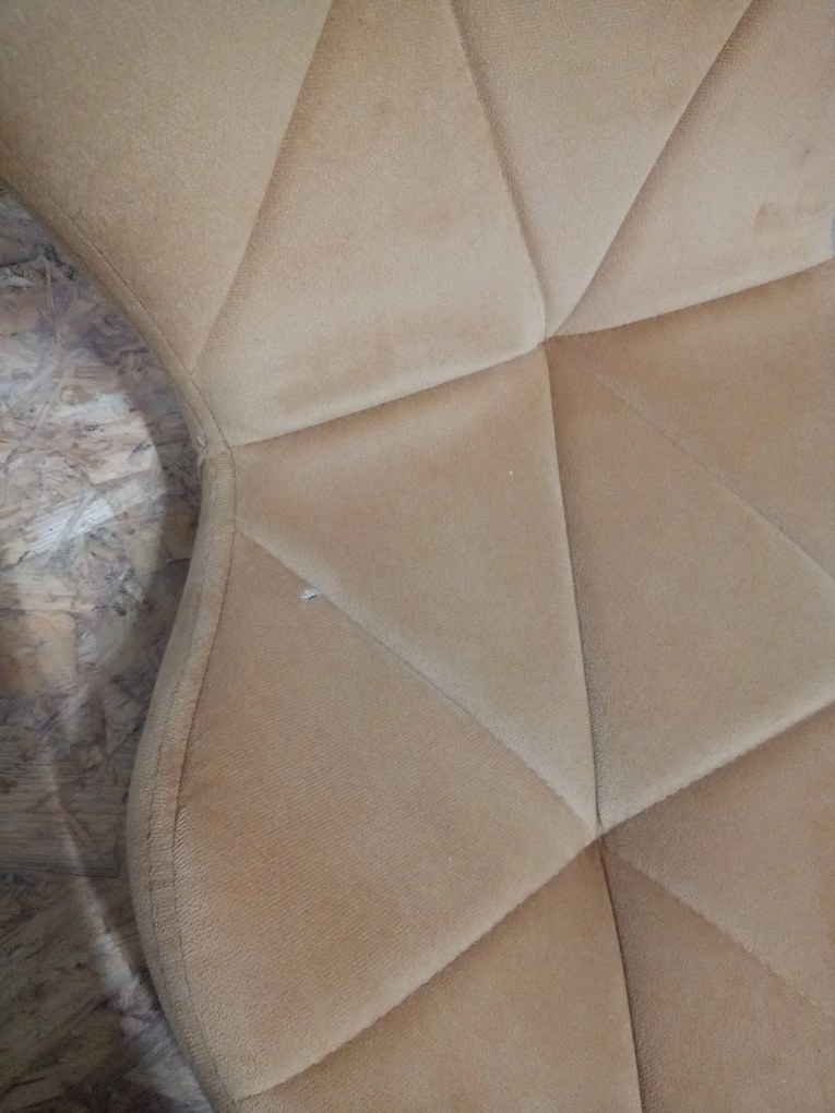 Reducere Scaun de birou mustar AVOLA VELVET II. calitate