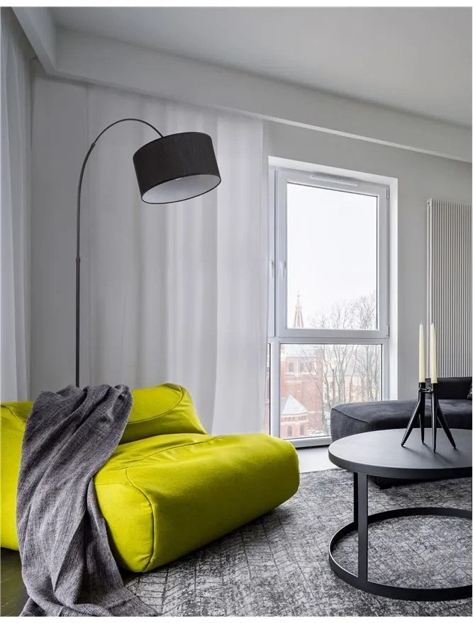 Lampadar / Lampa de podea tip arc SAMA alb NVL-9401653