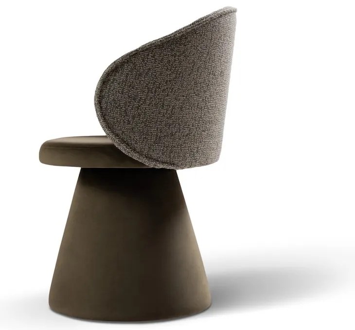 Fotoliu verde închis cu tapițerie din catifea Inez – Micadoni