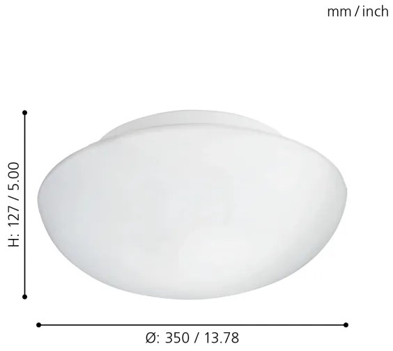 Plafonieră Eglo 83404 ELLA 2xE27/60W/230V