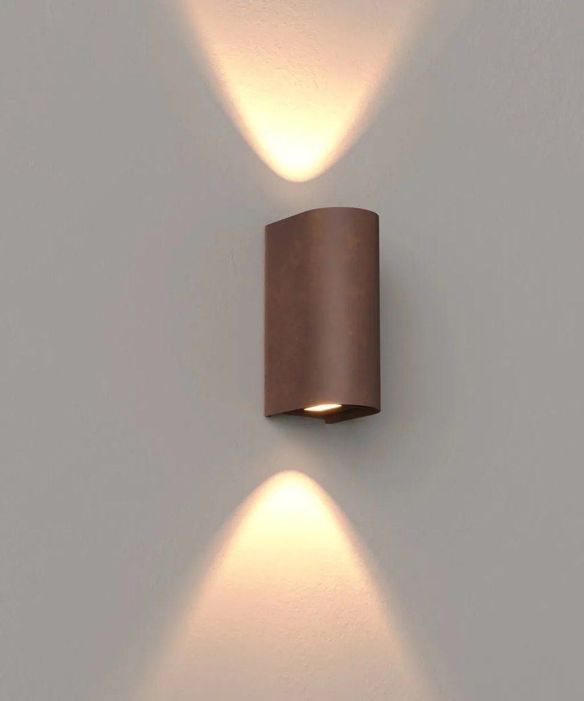 Aplica LED iluminat exterior IP65 Badia corten