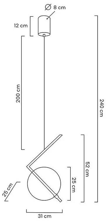 Lustra LED suspendata deosebita design modern Glass