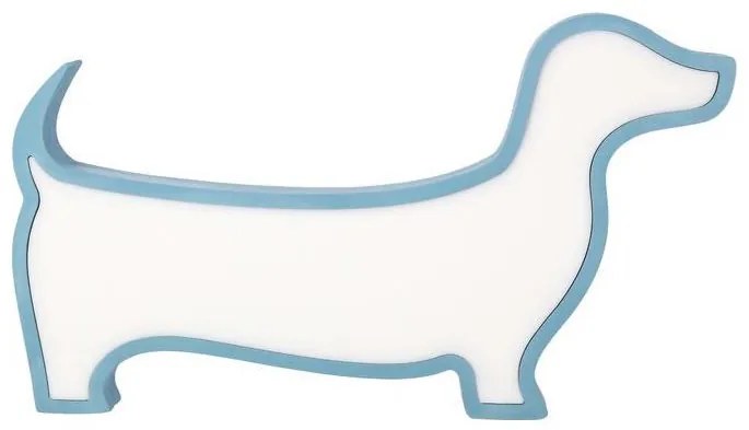 Lampă de masă pentru copii DOG, LED 12W/230V, albastră