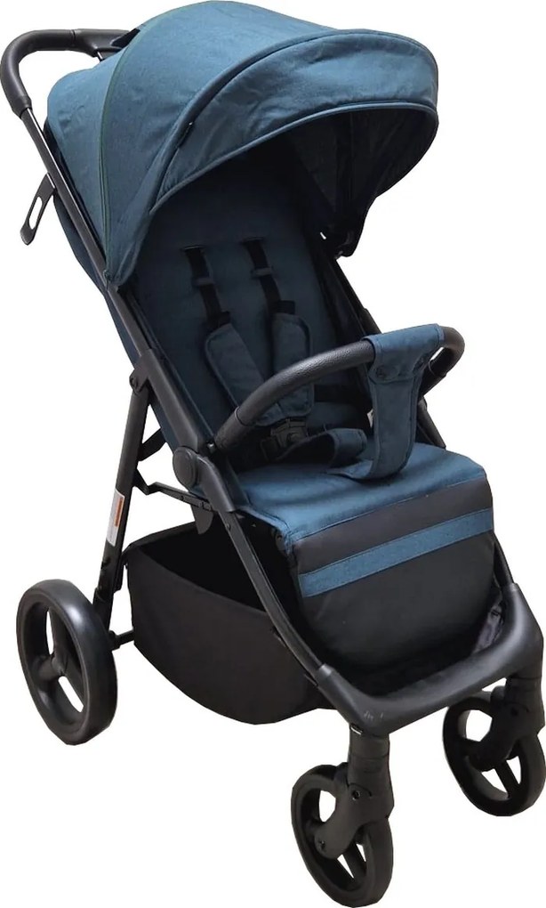 Carucior nou nascuti 2 in 1 BABY CARE™ PRO S 508, Cadru aluminiu, Spatar reglabil in 3 trepte, Husa picioare, Frana picior, Pliabil, Albastru