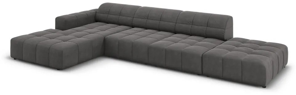 Coltar 5 locuri Chicago catifea L341 cm