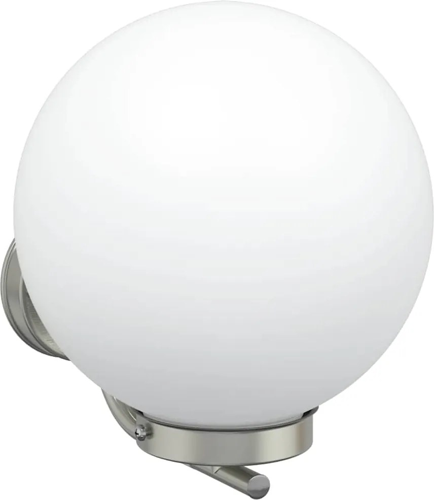 vidaXL Lumină de perete pentru exterior Argintiu 29 x 25 x 33 cm