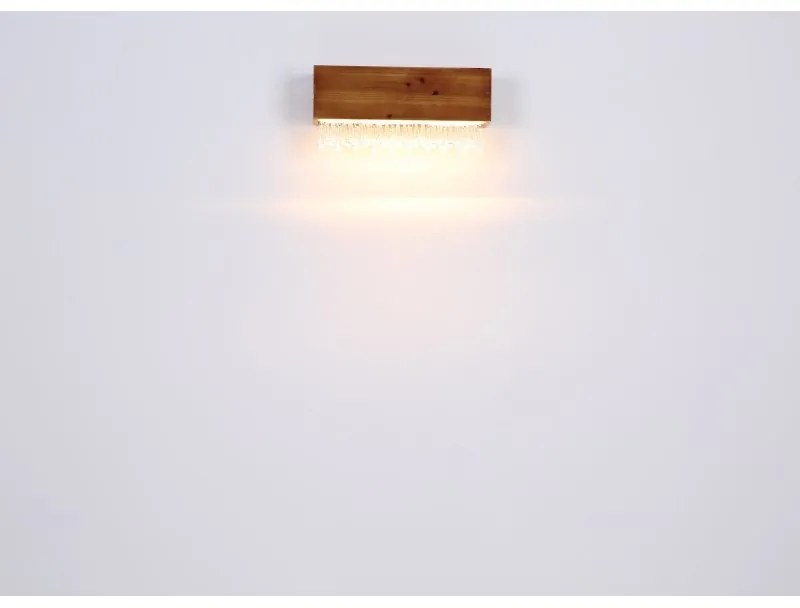 Aplica LED de perete design modern EDELTRAUD maro