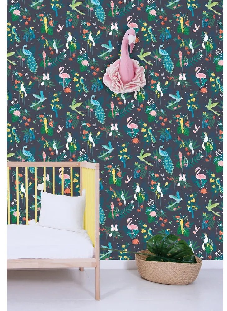Tapet pentru copii 10 m x 50 cm Birds Carnival – Lilipinso