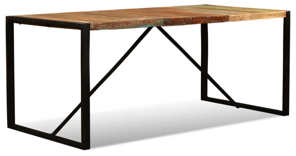 Masa de bucatarie, 180 cm, lemn masiv reciclat, 1, Multicolour, 180 cm