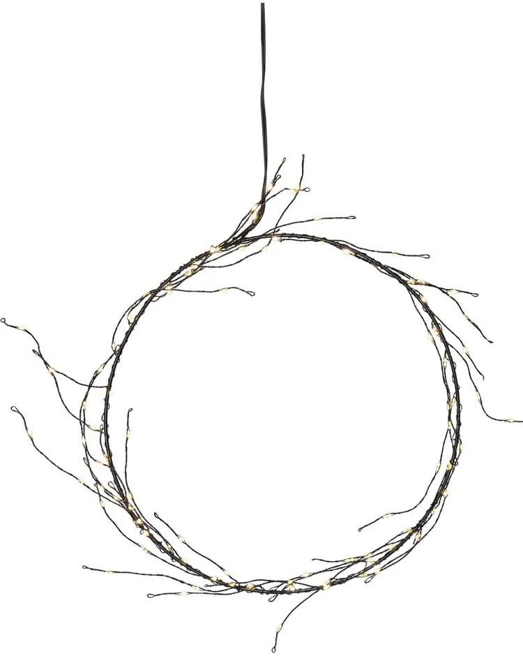 Decorațiune luminoasă neagră ø 24 cm de Crăciun Nike – Star Trading