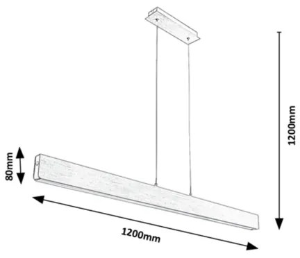 Lustră LED pe cablu dimabilă TITHANIA LED/24W/230V 120 cm Rabalux 6670