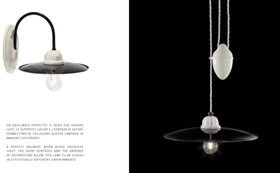 Lustra cu inaltime reglabila design retro realizata manual B&W