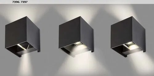 Aplica de perete iluminat exterior ambiental IP54 Solin negru