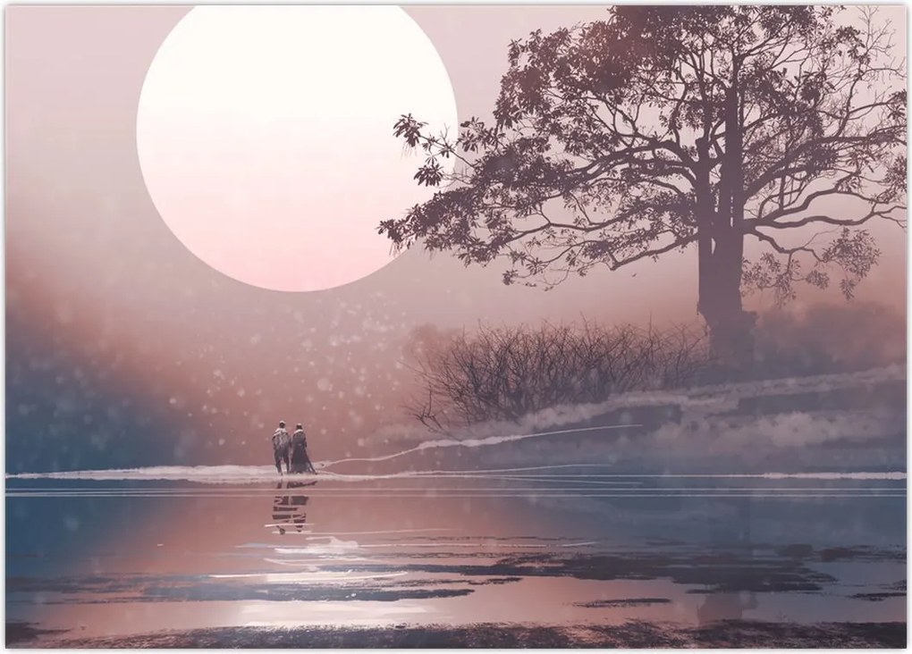 Tablou Perechea îndrăgostită (70x50 cm)