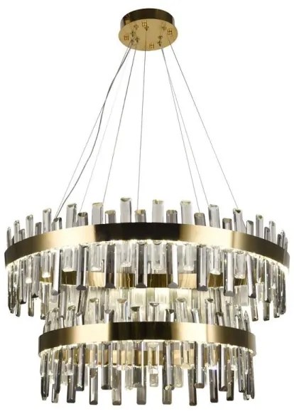 Lustră LED de cristal dimabilă pe cablu LED/190W/230V + telecomandă