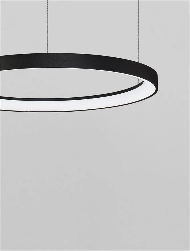 Lustra LED dimabila design circular PERTINO D-48cm