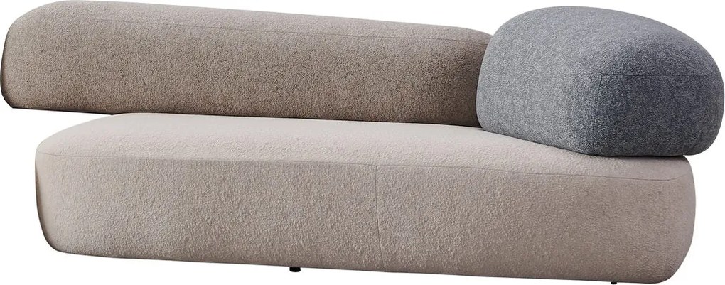 Canapea semirotunda dumonde cu șezut confortabil din spumă HR Ambra 390x150 cm