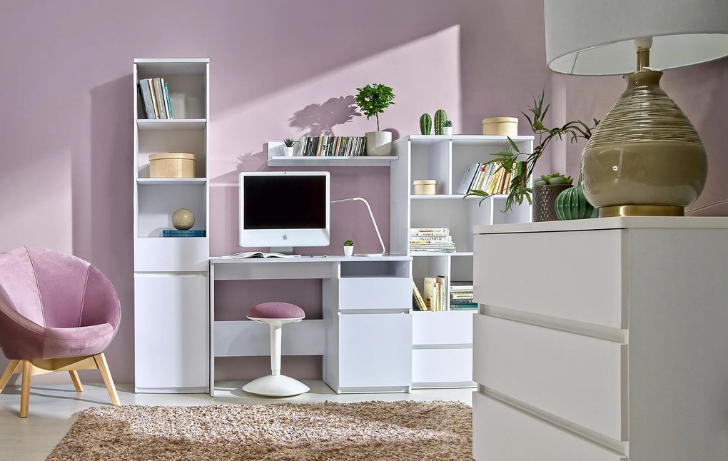 Dulap cu rafturi Alishia AR2 (alb). 1040713
