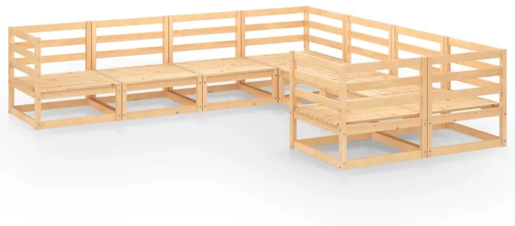 3075974 vidaXL Set mobilier de grădină, 8 piese, lemn masiv de pin