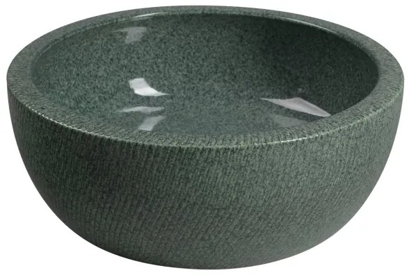 Sapho - Lavoar pentru blat PRIORI Ø 42 cm ceramică/verde