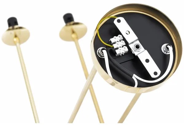 Lustră pe tijă Argon 1840 ABSOS 4xE14/7W/230V auriu