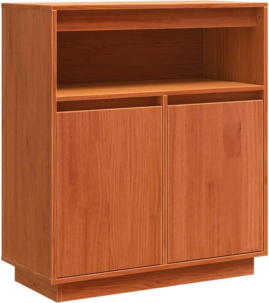 vidaXL Bufet Maroniu cerat 70 x 34 x 80 cm Lemn de pin masiv