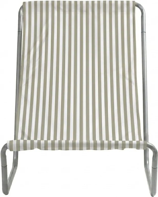 Sezlong de plaja pliabil SAND STRIPES, verde
