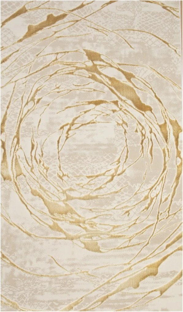 Covor Modern Living , Dormitor Dreptunghiular Elif F353A Crem Gold (Alege dimensiunea: 80 x 150)