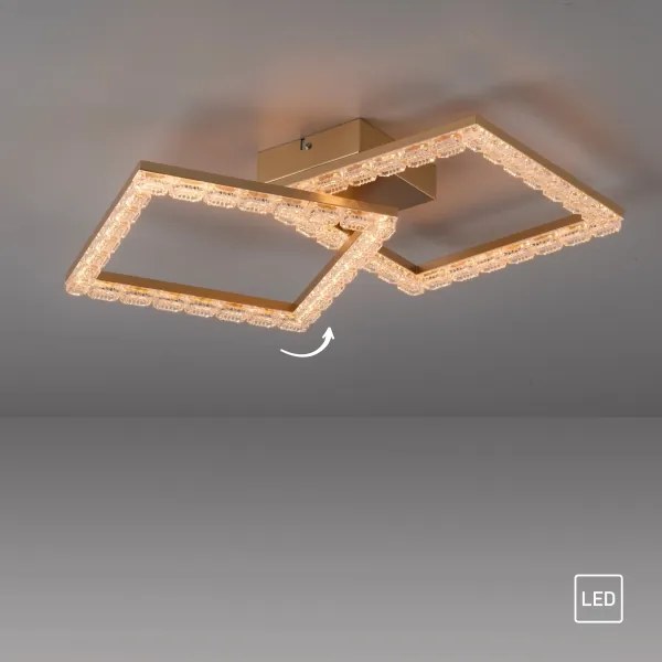 JUST LIGHT. 14732-60 - Plafonieră LED GLITRA LED/17,5W/230V aurie