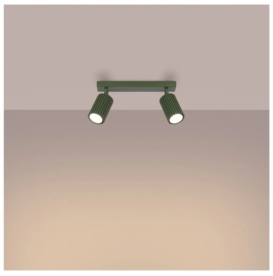 Spot verde 6,5x30 cm Gleam – Sollux