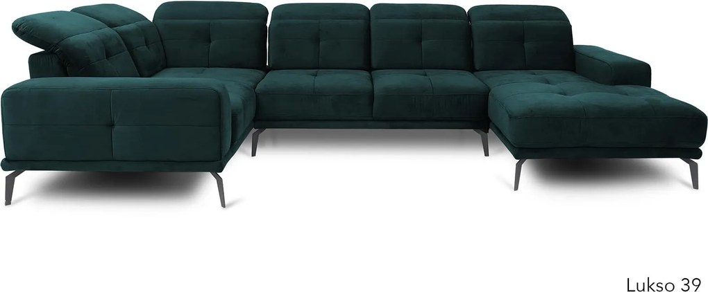 Colțar lemn masiv Formă U Nevada 350x201cm Personalizabil