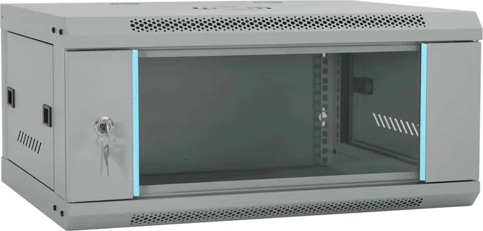 vidaXL Dulap de rețea cu depozitare Gri 60 x 35 x 28 cm Oțel