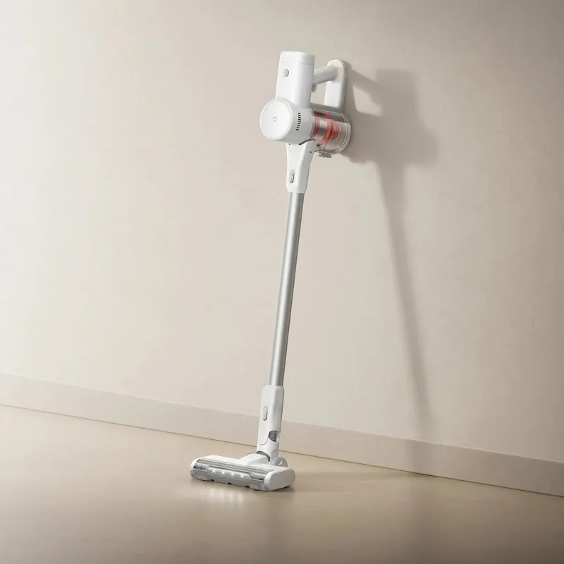 Aspirator vertical Xiaomi Mijia Vacuum Cleaner 4C F205, 170 AW, 400 W, 550 ml, Pana la 75 min, Iluminare LED, Perie antiincurcătura, Alb